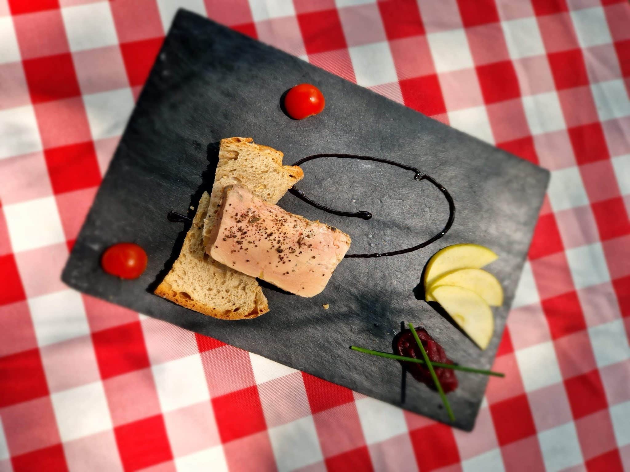 Toast foie gras en Dordogne