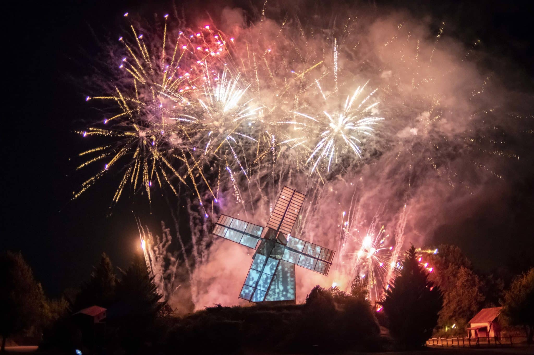 Feux artifice Dordogne Parc du Bournat